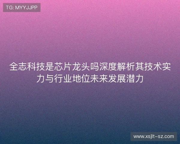 全志科技是芯片龙头吗深度解析其技术实力与行业地位未来发展潜力